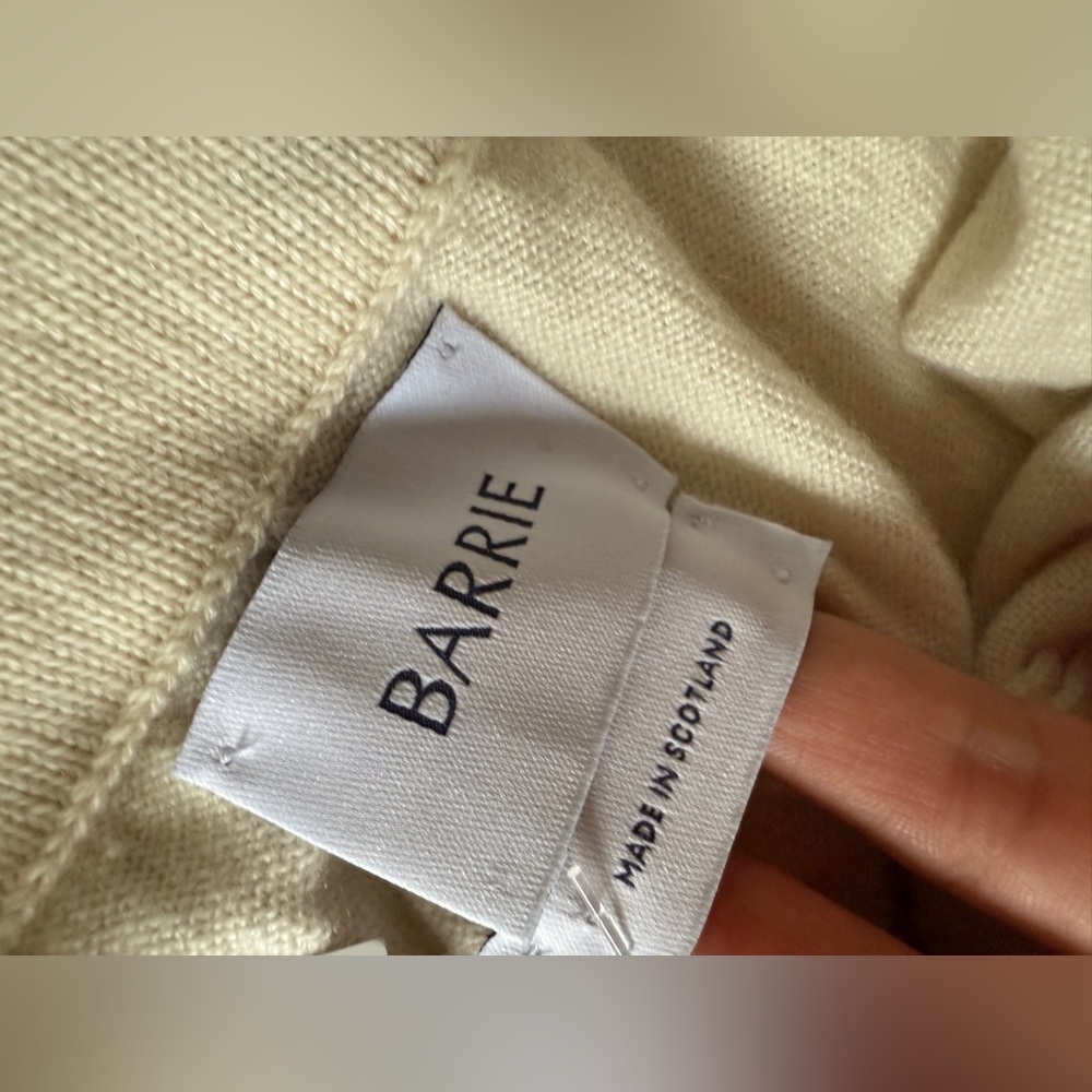 Nwt Barrie Womens Cashmere Embroidered Crystal Pants Cream White Size M $1890 - Picture 6 of 9